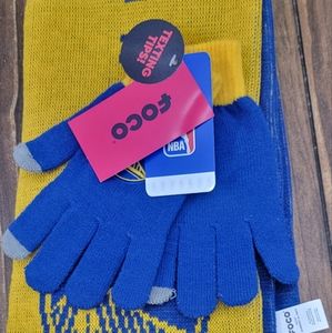 Golden State Warriors Glove & Scarf set